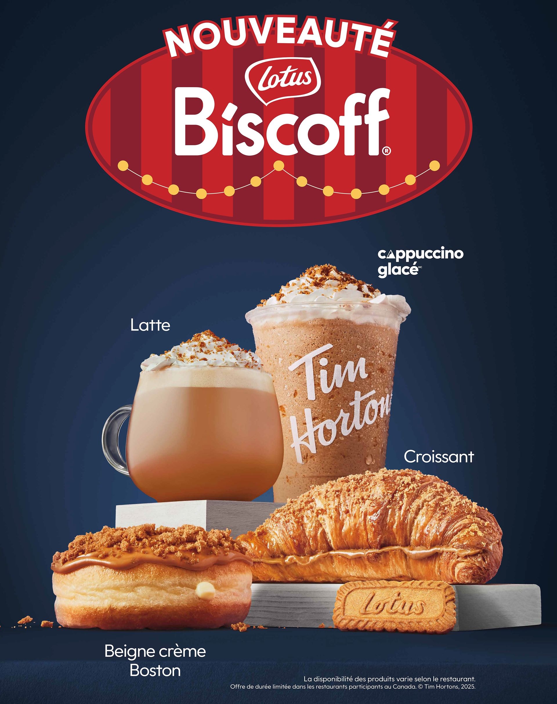 Tim Hortons dévoile son NOUVEAU menu des Fêtes, qui comprend une délicieuse gamme de boissons et de pâtisseries Biscoff