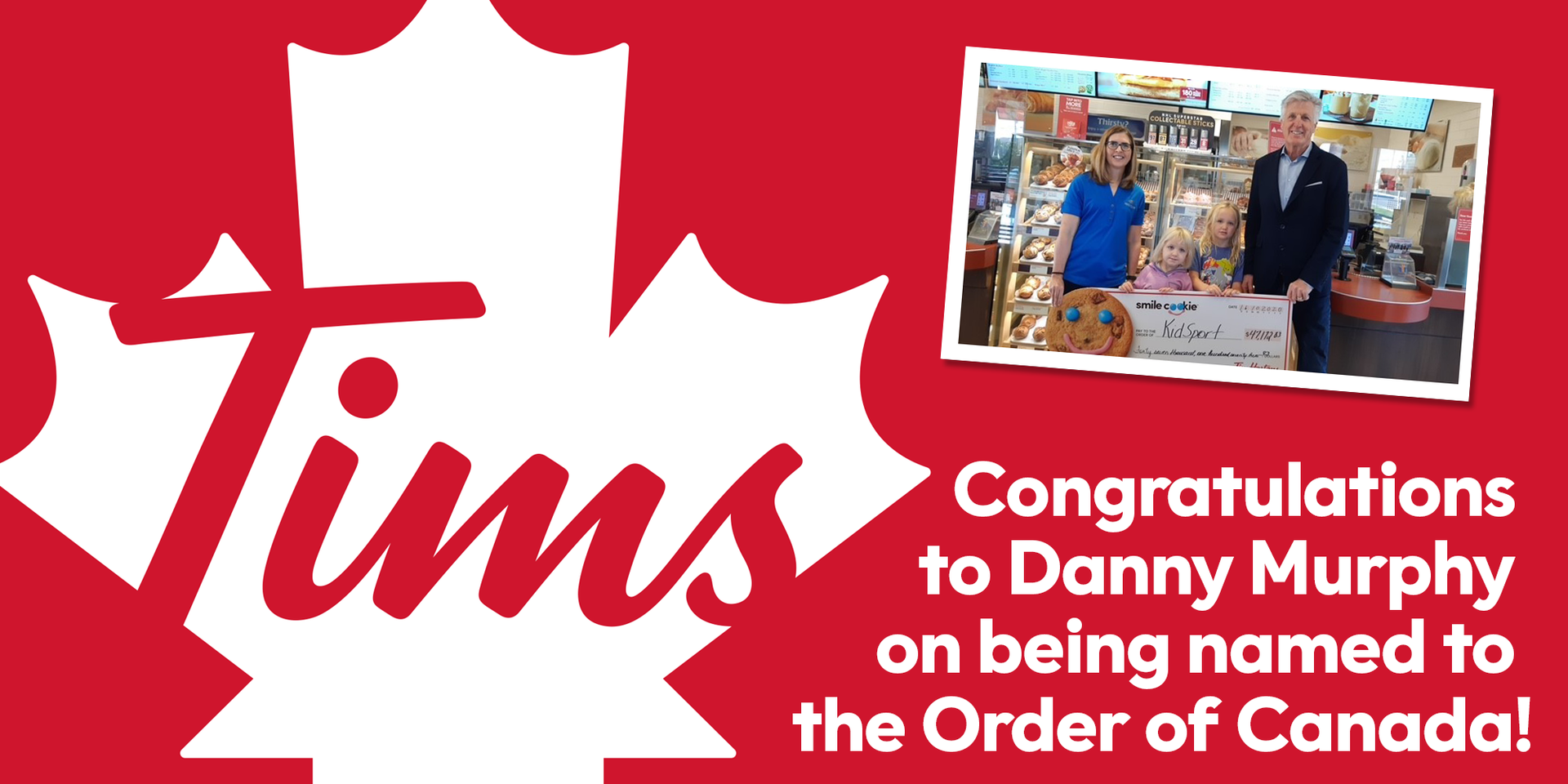 Congratulations to Danny Murphy on being named to the Order of Canada!