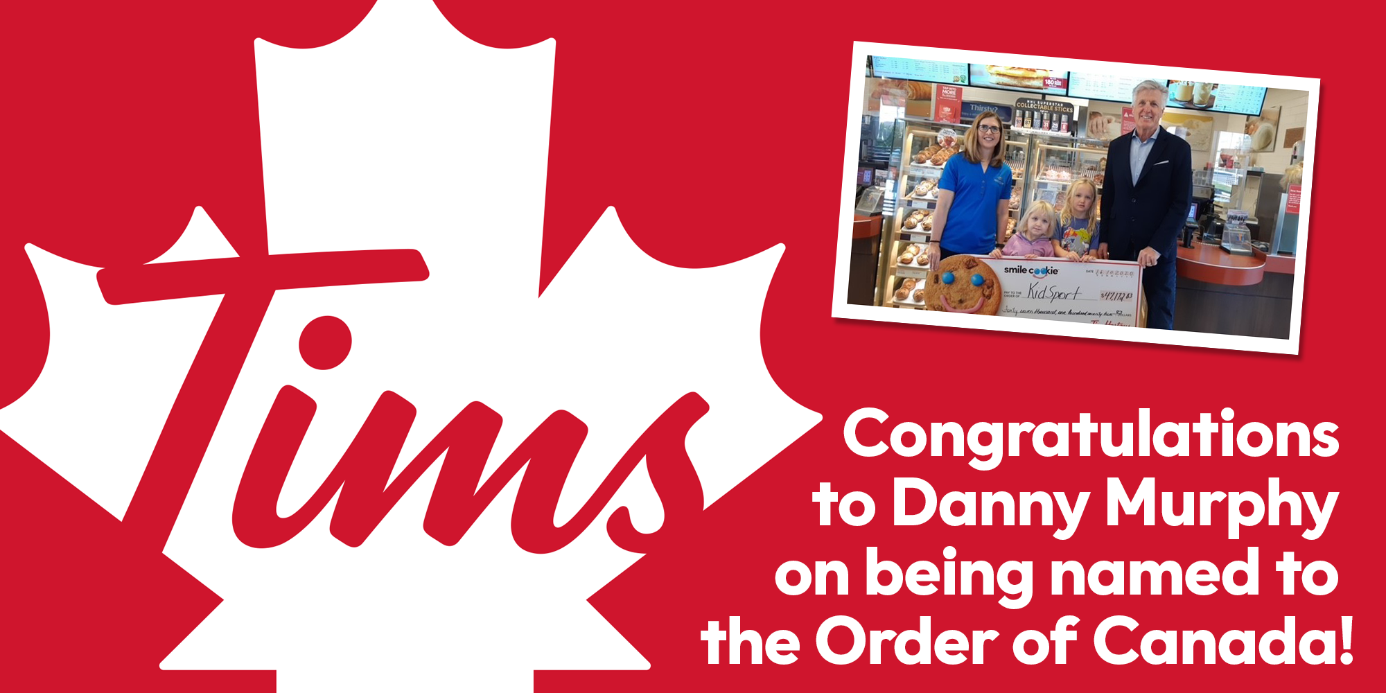 Congratulations to Danny Murphy on being named to the Order of Canada!