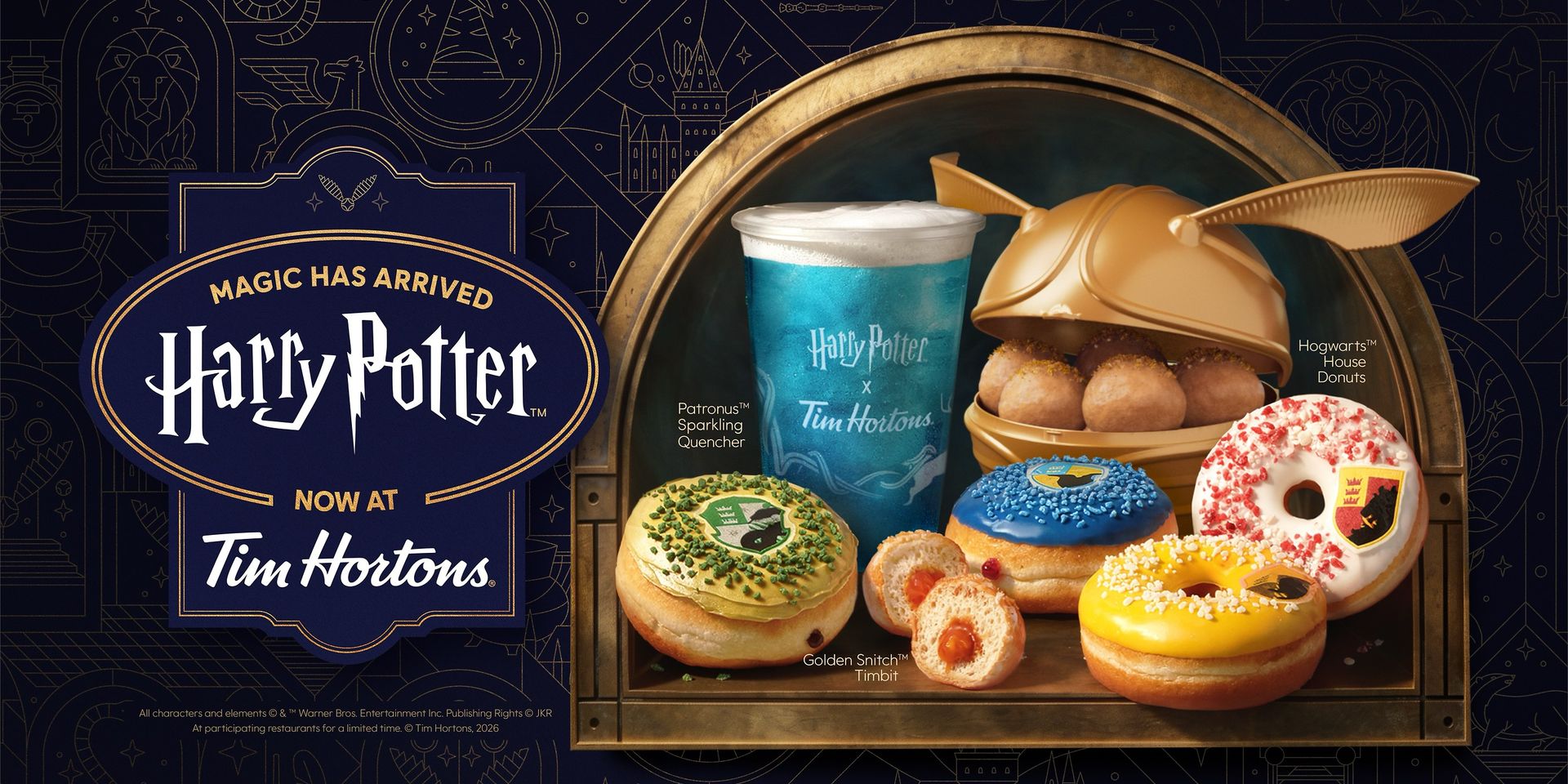 Tim Hortons® invites guests to celebrate Back to Hogwarts with Harry Potter™ inspired menu items, merch, limited-edition packaging and more - launching August 12