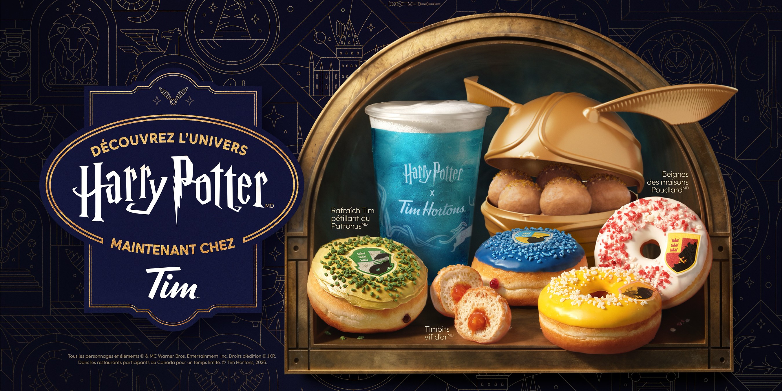 Pour célébrer Retour à Poudlard, Tim Hortons® lance le 12 août une gamme inspirée de l’univers Harry Potter™ : produits du menu, articles de collection, emballages d’édition limitée et plus encore
