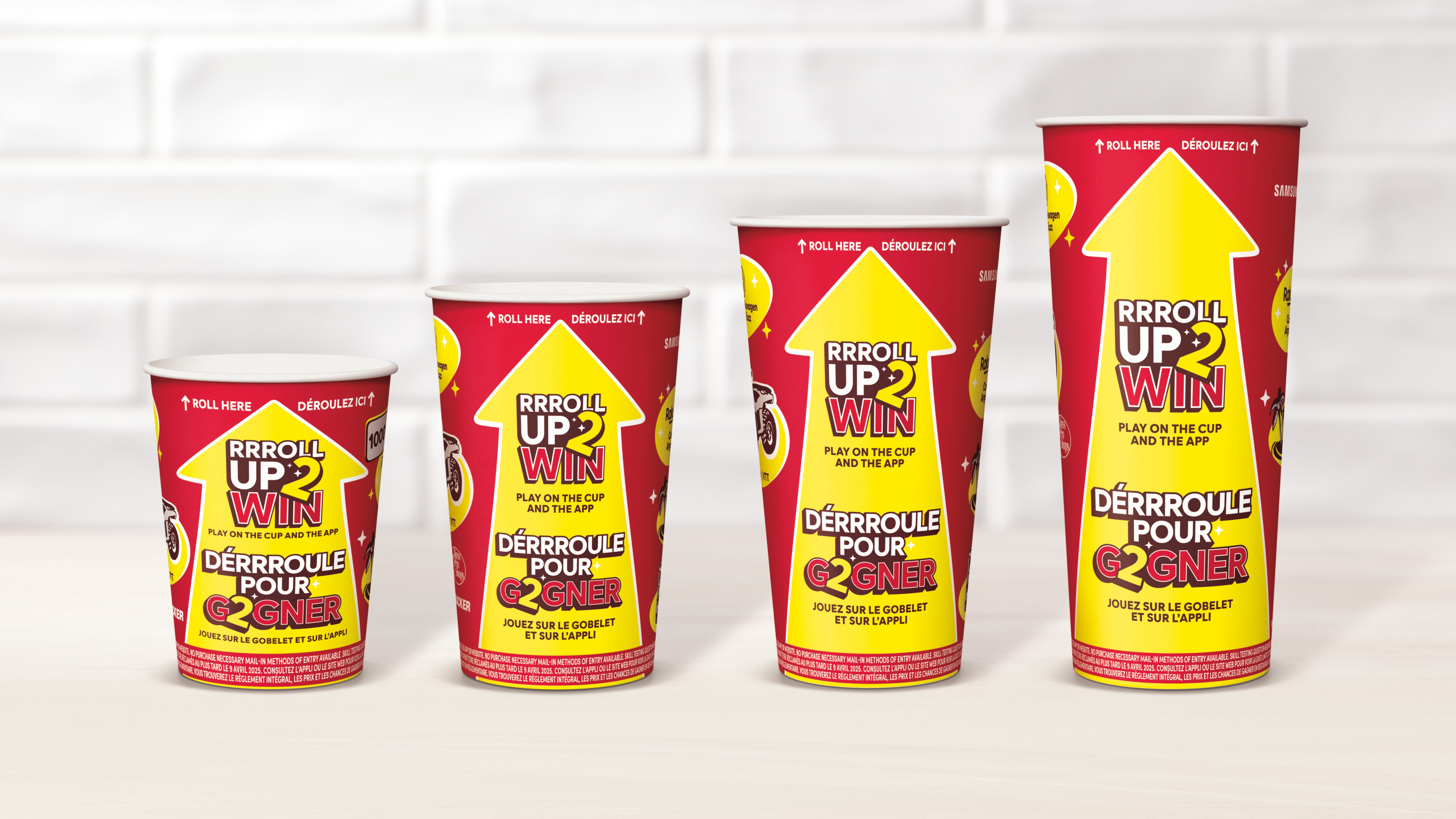 Roll Up cups are BACK! Starting today, play Tim Hortons Roll Up To Win on the Tims app AND while supplies last on our hot beverage cups!