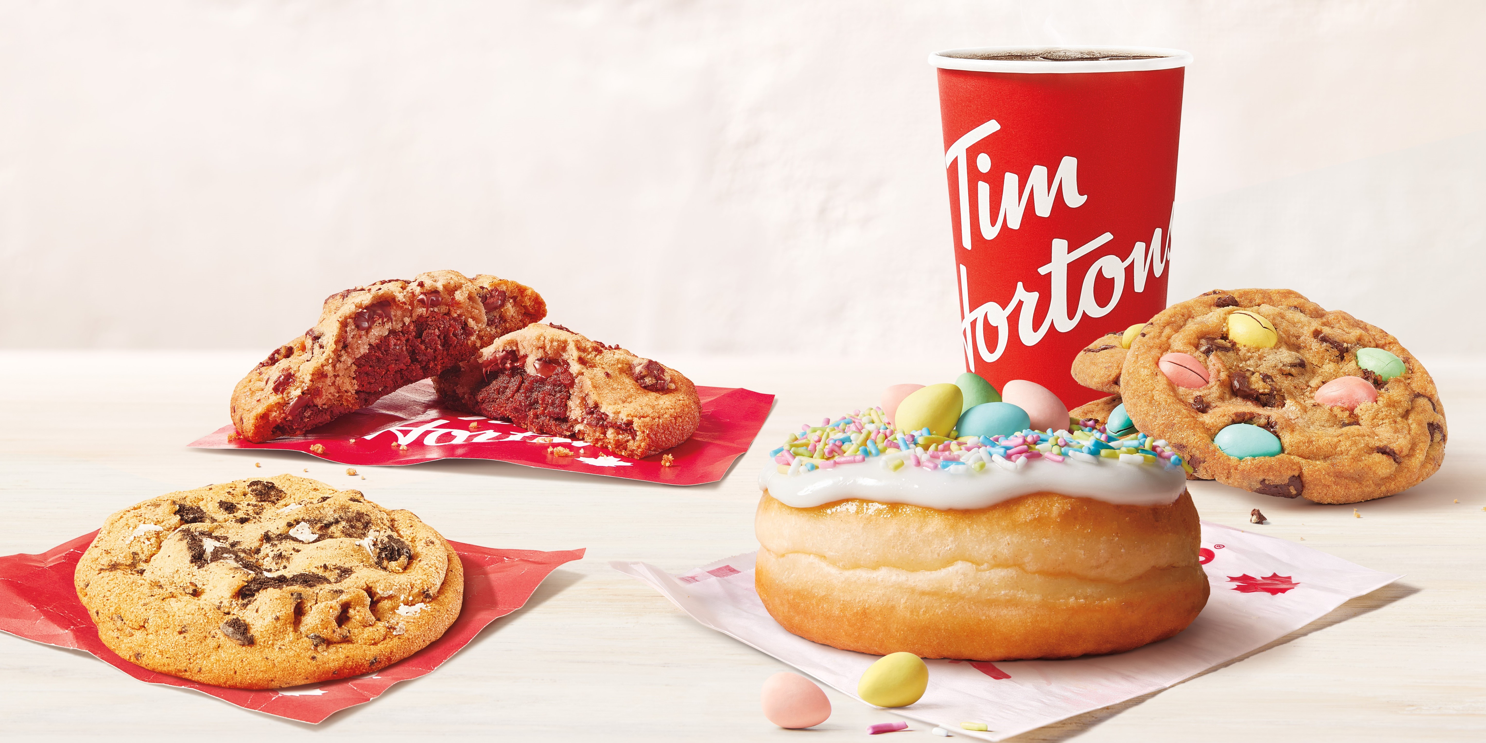 Tim Hortons hops into spring with the return of CADBURY MINI EGGS® Dream Donuts and CADBURY MINI EGGS® Cookies, plus cute NEW bunny-inspired retail merch