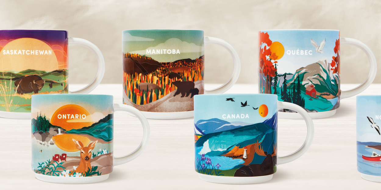 New limited-edition Tim Hortons Travel Collection celebrates the beauty of Canada with collectible mugs for each province and a set of Canada-inspired drinkware