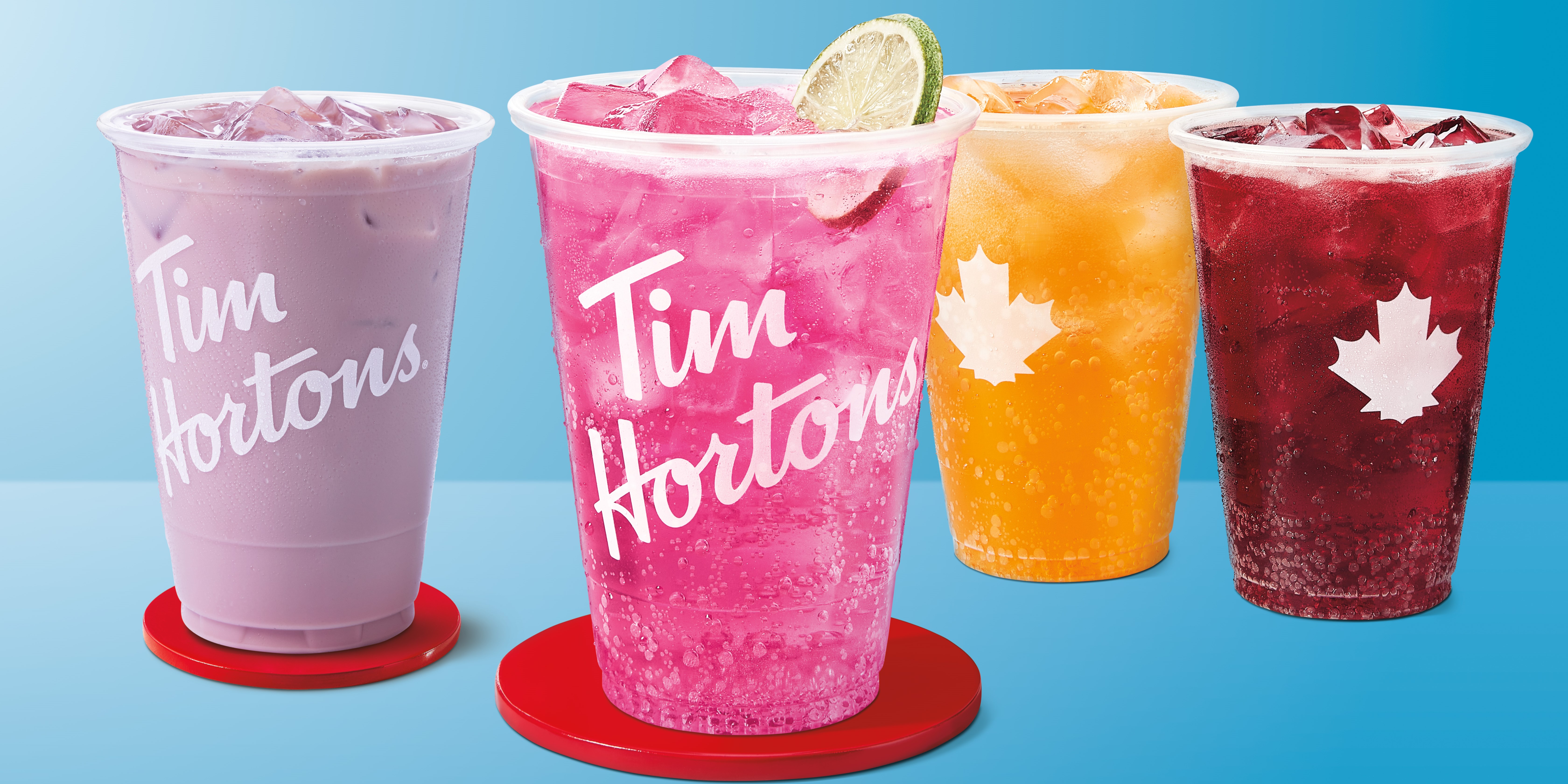This year’s Tim Hortons® cold beverage lineup for the spring and summer includes the Raspberry Mojito Zero Sugar Sparkling Quencher, Protein Quenchers®, and Caramel Churro drinks