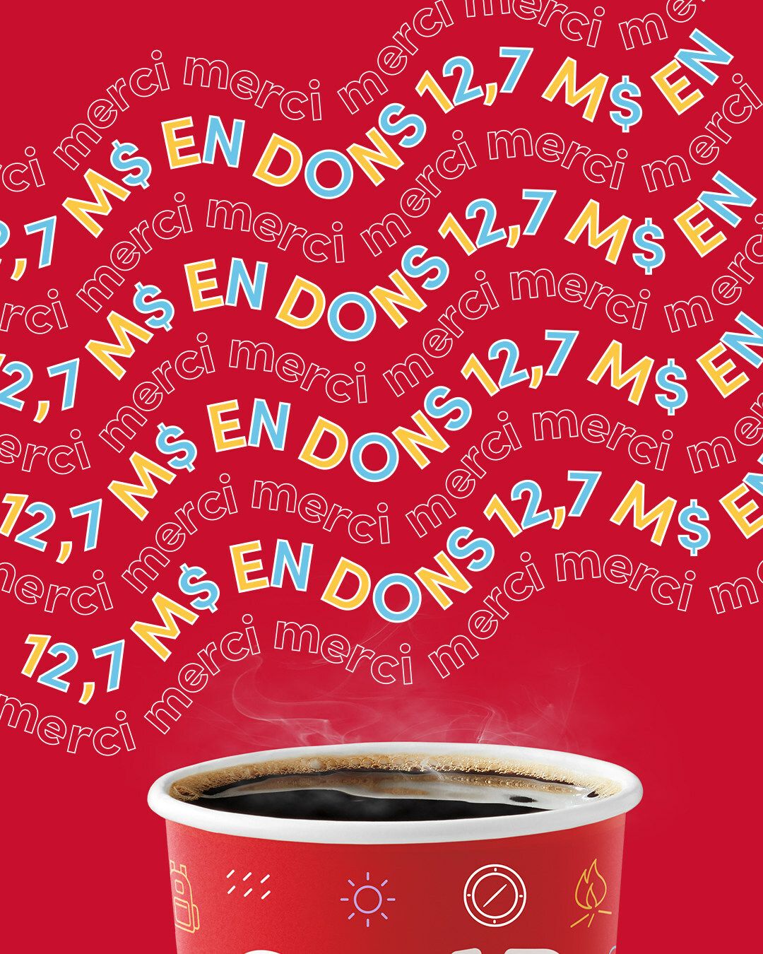 Cette année, le Jour des camps de Tim Hortons a permis d'amasser plus de 12,7 M$ pour les Camps de la Fondation Tim Hortons afin d'aider des jeunes issus de milieux défavorisés à réaliser leur plein potentiel