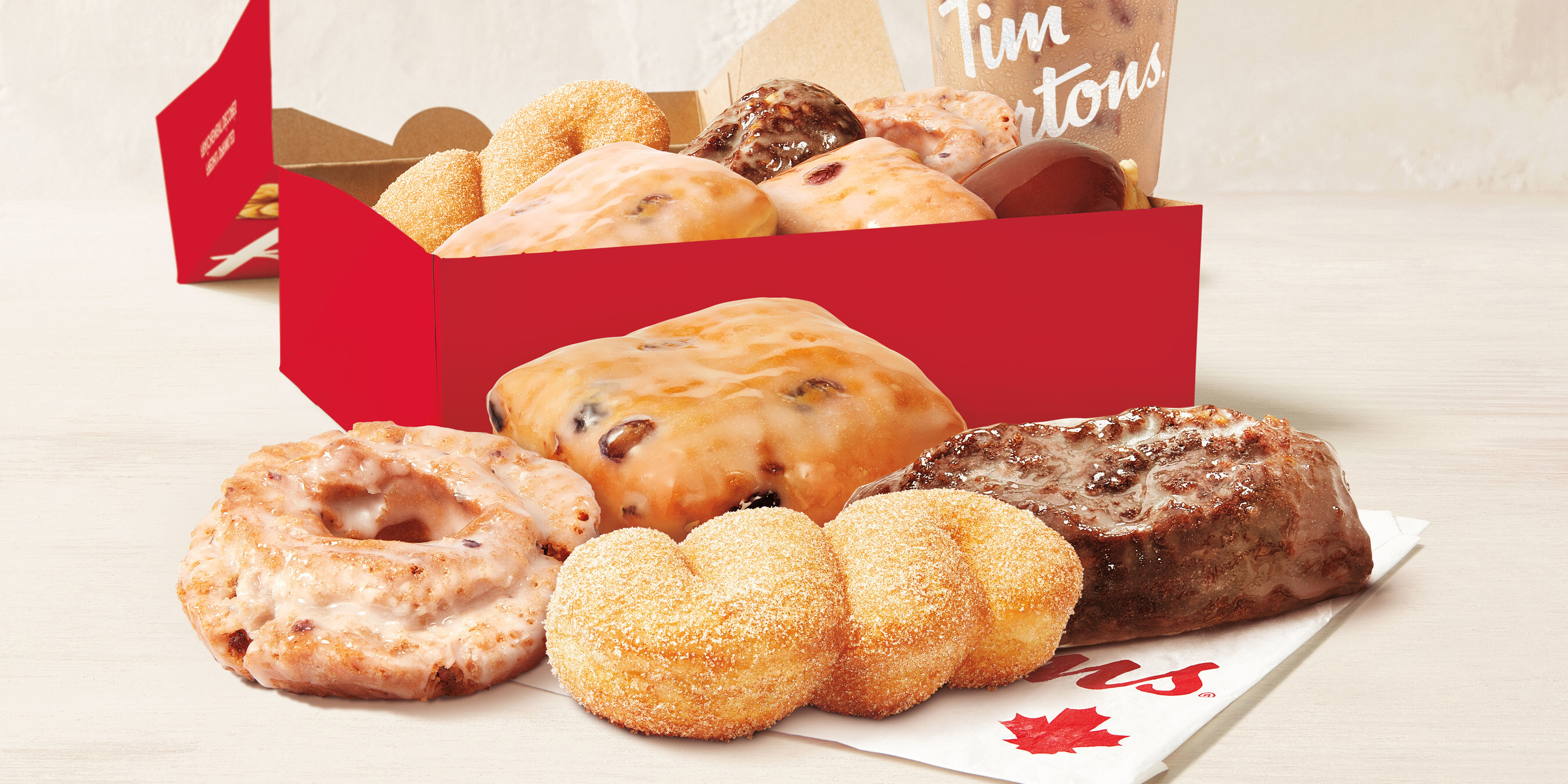 Tims is bringing back the Walnut Crunch and Dutchie along with two NEW Tim Hortons Retro Donuts: the Blueberry Sour Cream Donut and the Sugar Twist, for a limited time!